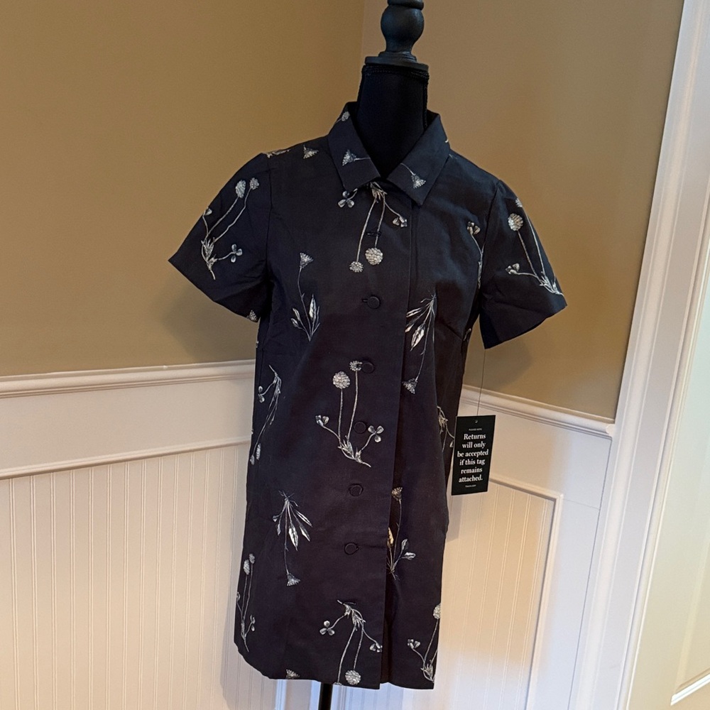 Tuckernuck Black Floral Midi Dress